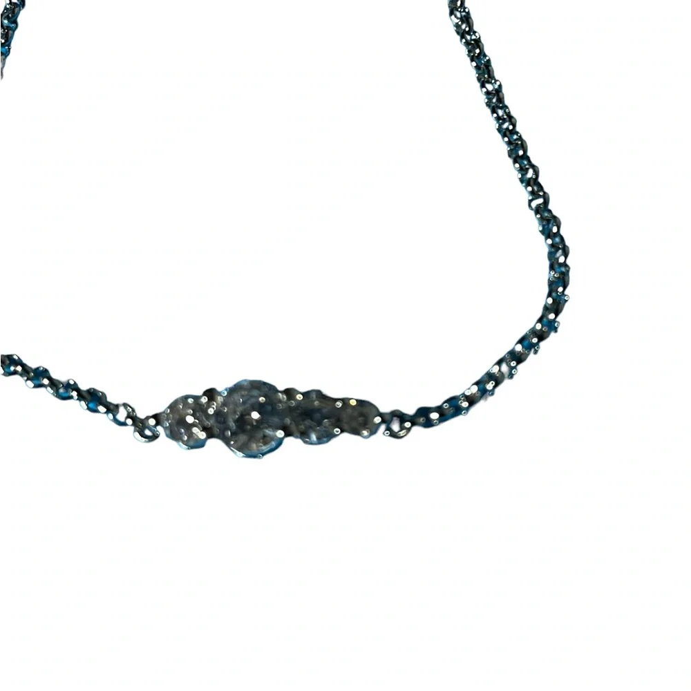 Cubic Zirconia‎ Adjustable Silver Bracelet